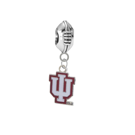 Indiana Hoosiers Football European Bracelet Charm (Pandora Compatible)