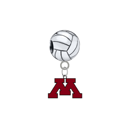 Minnesota Gophers Volleyball Universal European Bracelet Charm