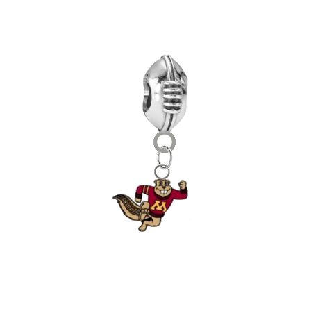 Minnesota Gophers Mascot Football Universal European Bracelet Charm