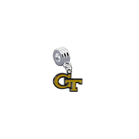 Georgia Tech Yellow Jackets NCAA Universal European Bracelet Charm (Pandora Compatible)