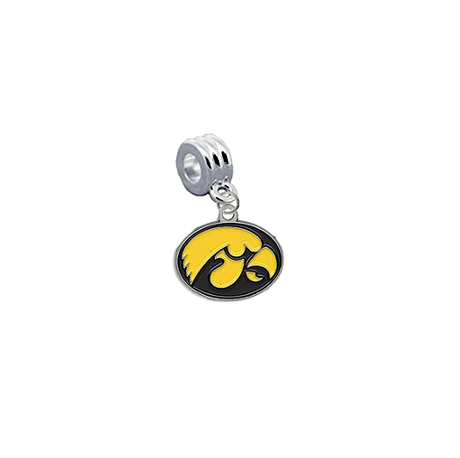 Iowa Hawkeyes NCAA Universal European Bracelet Charm (Pandora Compatible)
