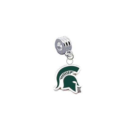 Michigan State Spartans Mascot NCAA Universal European Bracelet Charm (Pandora Compatible)