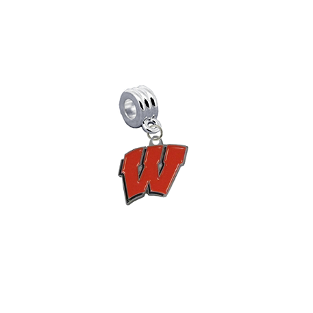 Wisconsin Badgers Universal European Bracelet Charm