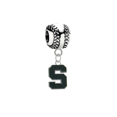 Michigan State Spartans Baseball Universal European Bracelet Charm