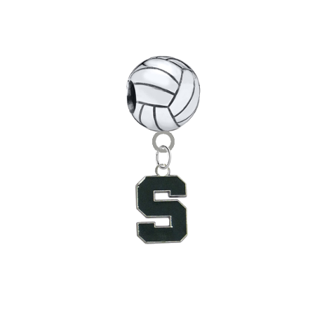 Michigan State Spartans Volleyball Universal European Bracelet Charm