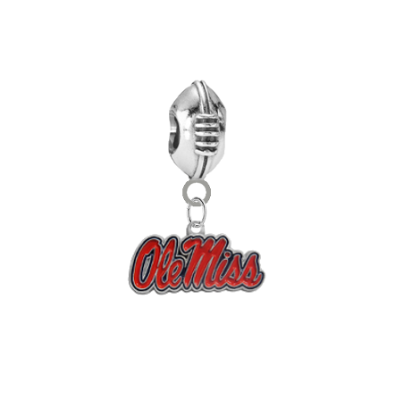 Ole Miss Mississippi Rebels Football Universal European Bracelet Charm