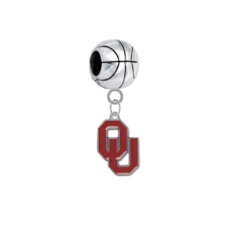 Oklahoma Sooners Basketball Universal European Bracelet Charm