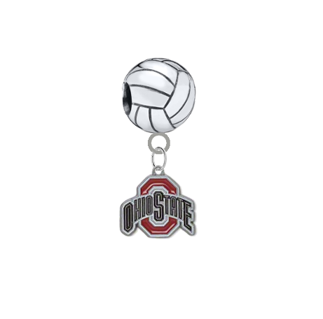 Ohio State Buckeyes Volleyball Universal European Bracelet Charm