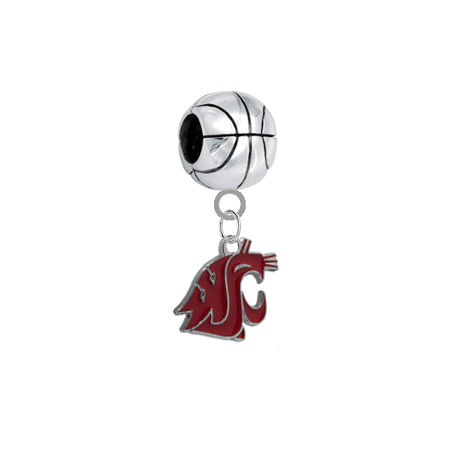 Washington State Cougars Basketball Universal European Bracelet Charm