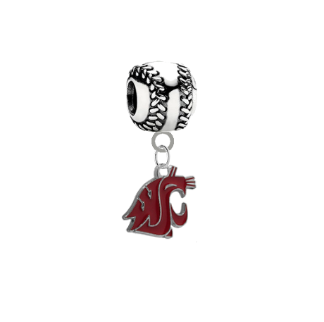 Washington State Cougars Baseball Universal European Bracelet Charm