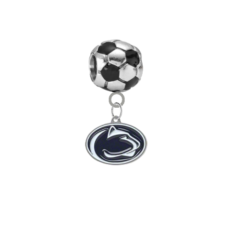 Penn State Nittany Lions Soccer Universal European Bracelet Charm