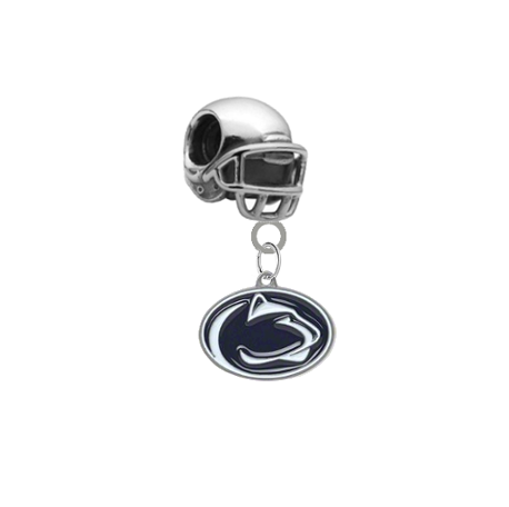 Penn State Nittany Lions Football Helmet Universal European Bracelet Charm