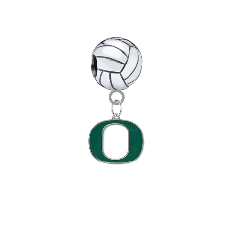 Oregon Ducks Volleyball Universal European Bracelet Charm