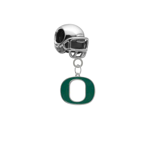 Oregon Ducks Football Helmet Universal European Bracelet Charm