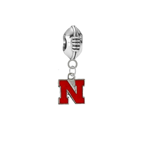 Nebraska Cornhuskers Football Universal European Bracelet Charm
