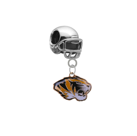 Missouri Tigers Football Helmet Universal European Bracelet Charm