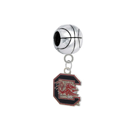 South Carolina Gamecocks Basketball Universal European Bracelet Charm