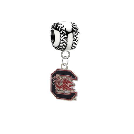 South Carolina Gamecocks Softball Universal European Bracelet Charm