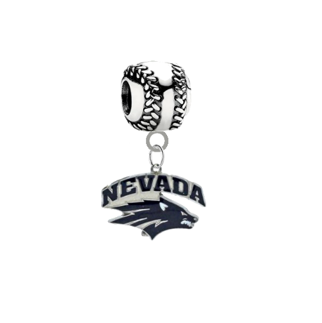 Nevada Wolfpack Baseball Universal European Bracelet Charm