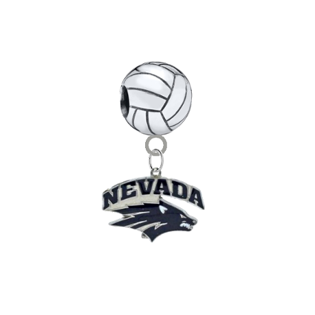 Nevada Wolfpack Volleyball Universal European Bracelet Charm