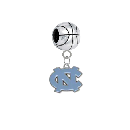 North Carolina Tar Heels Basketball Universal European Bracelet Charm