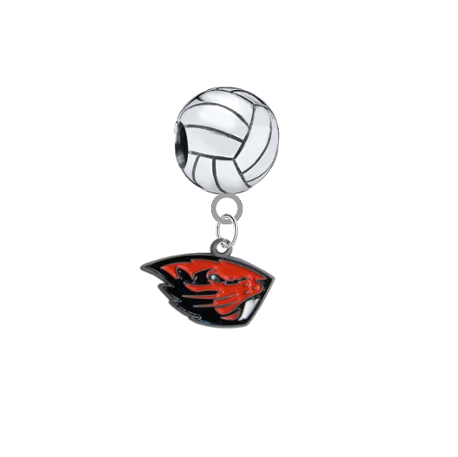 Oregon State Beavers Volleyball Universal European Bracelet Charm