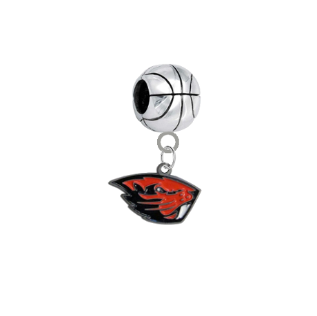 Oregon State Beavers Basketball Universal European Bracelet Charm