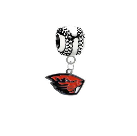 Oregon State Beavers Softball Universal European Bracelet Charm