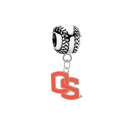 Oregon State Beavers Style 2 Softball Universal European Bracelet Charm