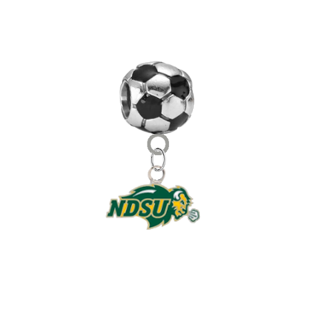 North Dakota State Bison Soccer Universal European Bracelet Charm