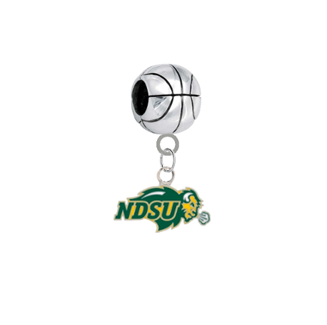 North Dakota State Bison Basketball Universal European Bracelet Charm