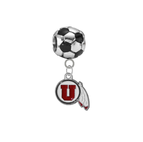 Utah Utes Soccer Universal European Bracelet Charm