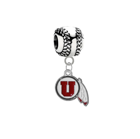 Utah Utes Baseball Universal European Bracelet Charm