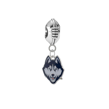 UConn Connecticut Huskies Football Universal European Bracelet Charm