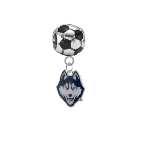 UConn Connecticut Huskies Soccer Universal European Bracelet Charm