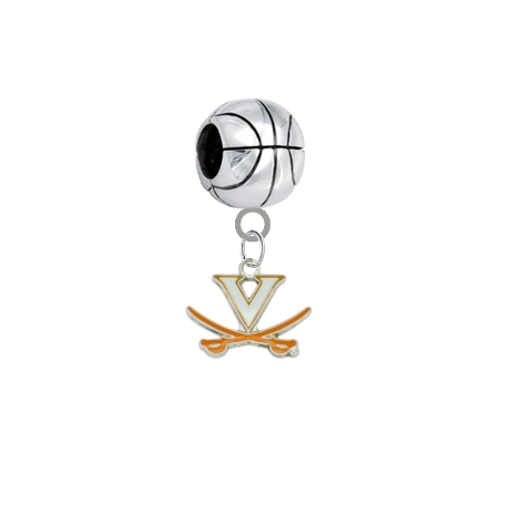 Virginia Cavaliers Basketball Universal European Bracelet Charm
