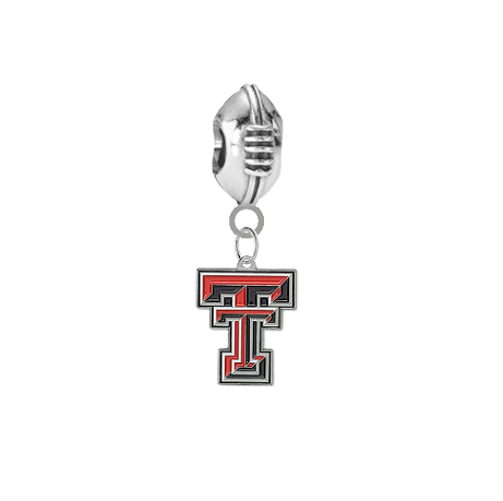 Texas Tech Red Raiders Football Universal European Bracelet Charm