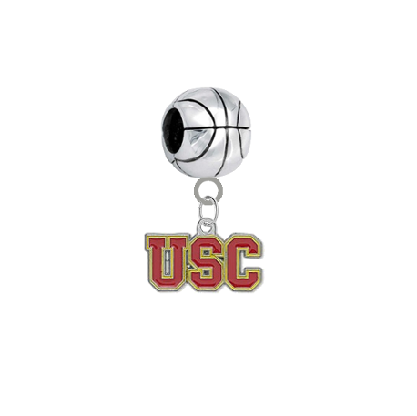 USC Trojans Basketball Universal European Bracelet Charm