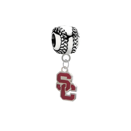 USC Trojans Style 2 Baseball Universal European Bracelet Charm