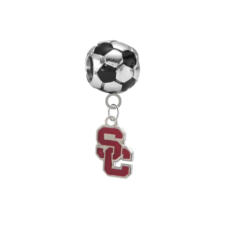 USC Trojans Style 2 Soccer Universal European Bracelet Charm