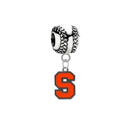 Syracuse Orange Softball Universal European Bracelet Charm