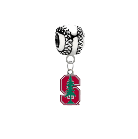 Stanford Cardinal Softball Universal European Bracelet Charm