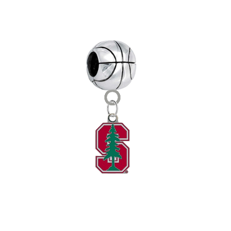 Stanford Cardinal Basketball Universal European Bracelet Charm
