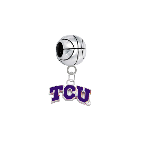 TCU Horned Frogs Basketball Universal European Bracelet Charm