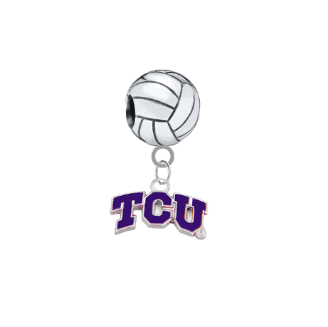TCU Horned Frogs Volleyball Universal European Bracelet Charm