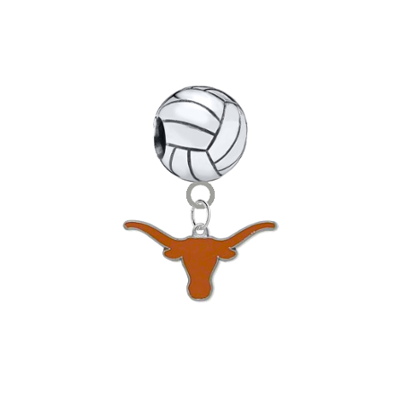 Texas Longhorns Volleyball Universal European Bracelet Charm