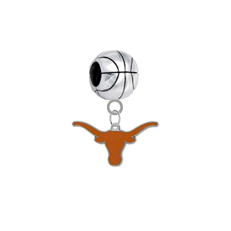 Texas Longhorns Basketball Universal European Bracelet Charm