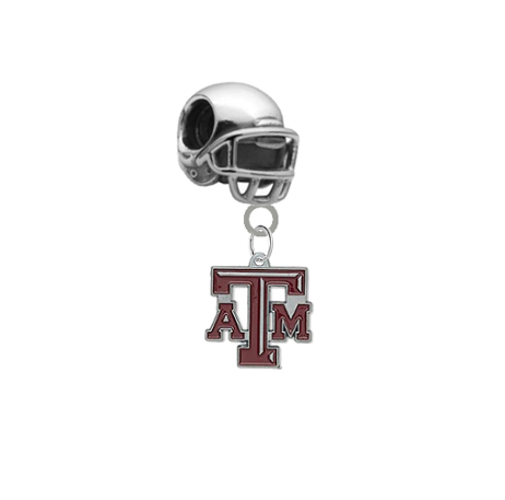 Texas A&M Aggies Football Helmet Universal European Bracelet Charm