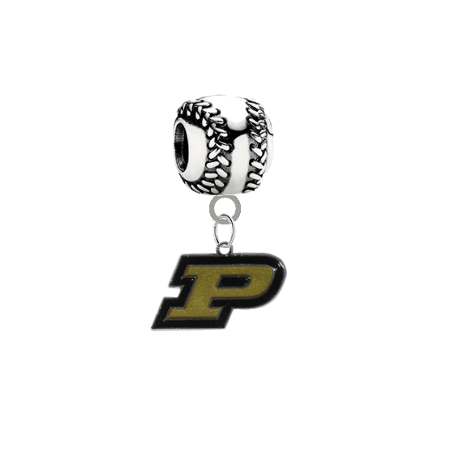 Purdue Boilermakers Softball Universal European Bracelet Charm