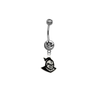Central Florida Knights SILVER College Belly Button Navel Ring